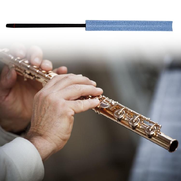 Professionell Rengöringsstav för Flöjt Lämplig för Konsertflöjter och Piccolon Hållbar Design i Mikrofiberduk