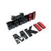Gloss Black MKII Grill Outlet Letter Logos GOLF 2 Trunk Emblem MK2 3D Car Stickers