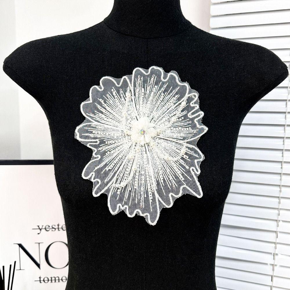 

Ручная работа Ткань Патч Кружевная ткань Аппликация Аппликация из пайеток Цветок Пошив одежды