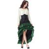 Abito Corsetto Arricciato Gonna Pirata - Costume Medievale di Halloween, Personalizzabile