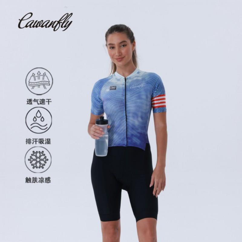 Men Women Cycling Jersey Short Sleeve Breathable Quick Dry Sports Top Ride Running Hiking