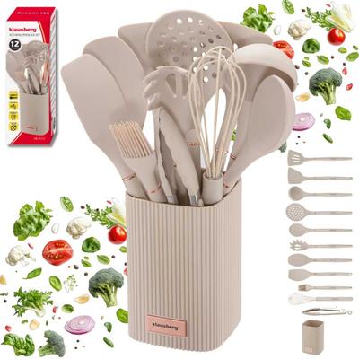Set mit 12 Silikon-Küchenutensilien im Ständer Klausberg Kb-9012