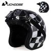 UCHOOSE Retro Motorcycle Helmet Open Face Head Protector German Classic Vintage 3/4 Four Seasons