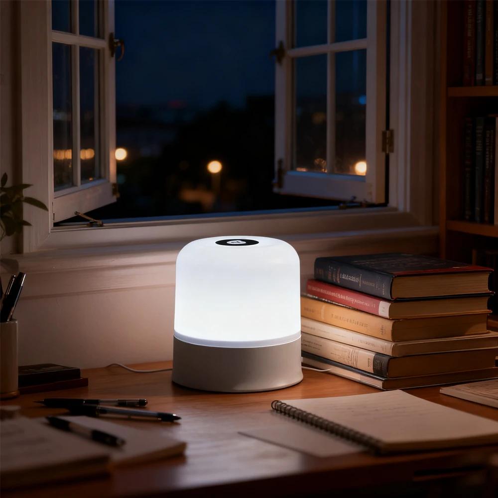 Touch night light touch adjustment RGB rechargeable outdoor camping light atmosphere light family children's room light