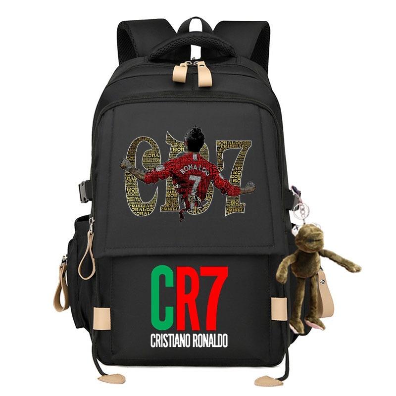 Cartoon Backpack Football Star School Bag Male Female Junior High School Student College Student Campus Backpack