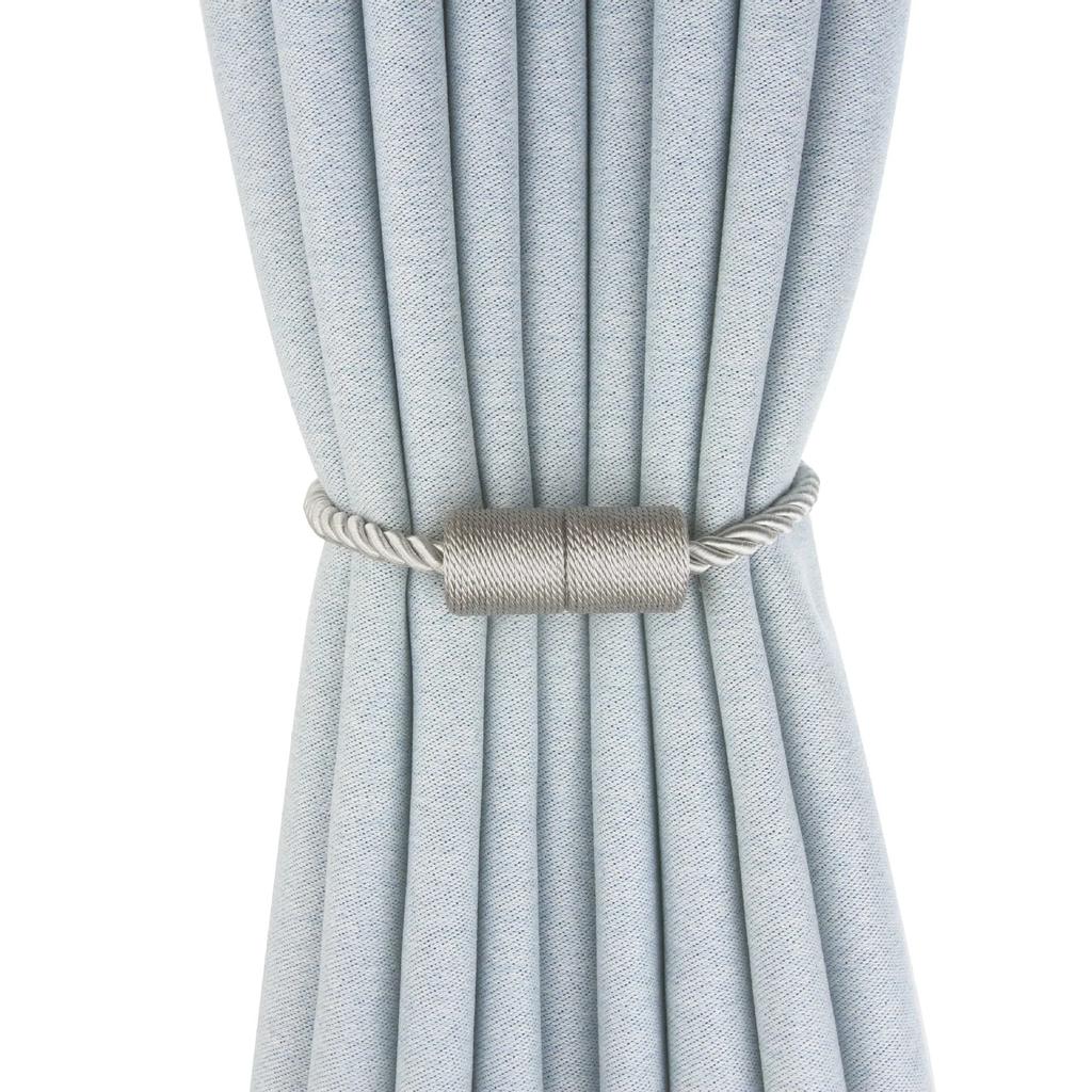 1Pc Columnar Curtain Rope Tiebacks Magnetic Hanging Ball Curtains Holdbacks Buckle Clasp Curtain Holder Clip Accesorios Cortinas