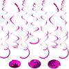 24 PCS Green Hanging Swirl, Sparkle Ceiling Hanging Decorations, Plastic Streamer Party Decorations with Double-Swirls and Single-Swirls for Birthday