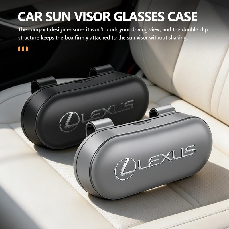 Car Sun Visor Sunglasses Glasses Case Glasses Holder Clip Box For Lexus CT ES GS NX IS250 RX350 IS200 LX570 UX250h CT200h