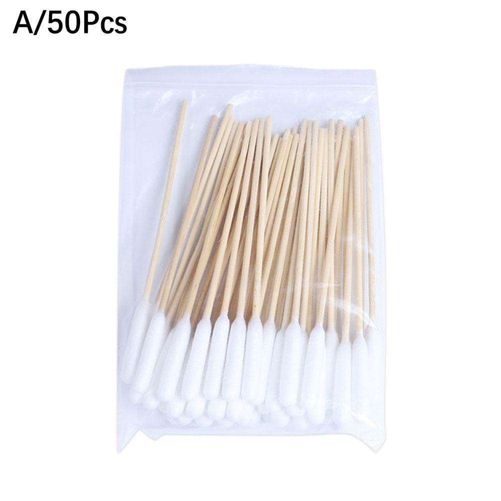 50/100 PCS Cotton Sticks Dog Ear Cleaning Cotton Sticks Dogs Cats Ear Cleaning Stain Removal Pet Ear Wax Removal Cotton Swabs