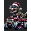European sizes Christmas Kids Christmas Dinosaur - New Print Crew Neck - Casual T-Shirt Pullover - Short Sleeve Cute Boys Children