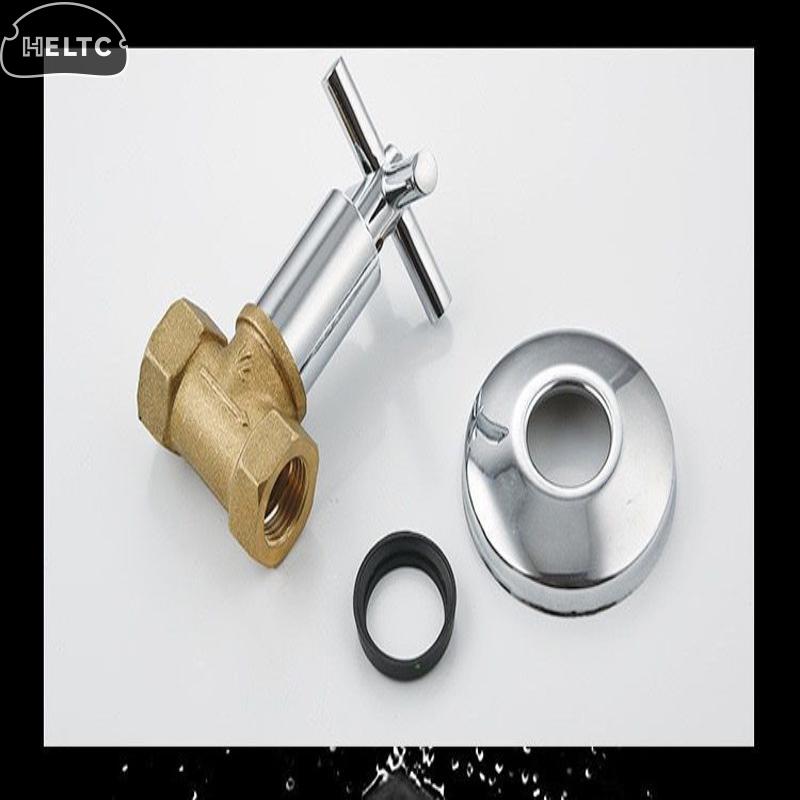 1ks Měděný vanový kohoutek ventil 1/2'' 3/4'' Koupelnová sprcha Kohoutek na studenou vodu Ventil Jednopákový skrytý rohový ventil Příslušenství