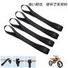Tie Down Straps Tie Down Straps Convenient Practical Strong Durable Truck Cargo, Snowmobile 2.5cm X 30cm (Set of 4) (Black)