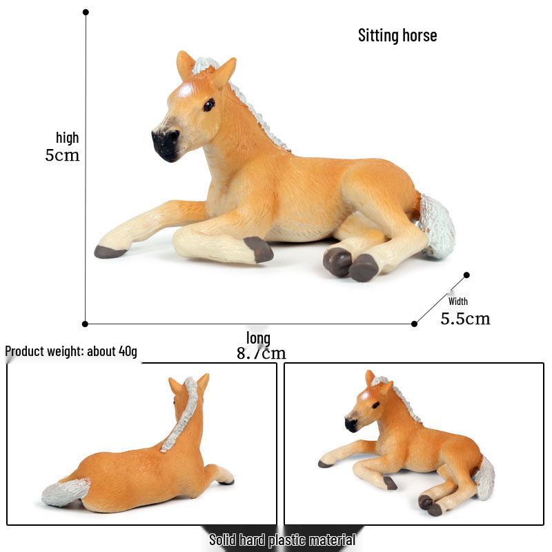 Children's Prancing Horse and Jockey Toy Set