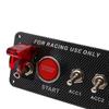 Toggle Switch Ignition 5 In 1 12V 40A Carbon Fibre Panel Start Ignition Kit for Car Truck