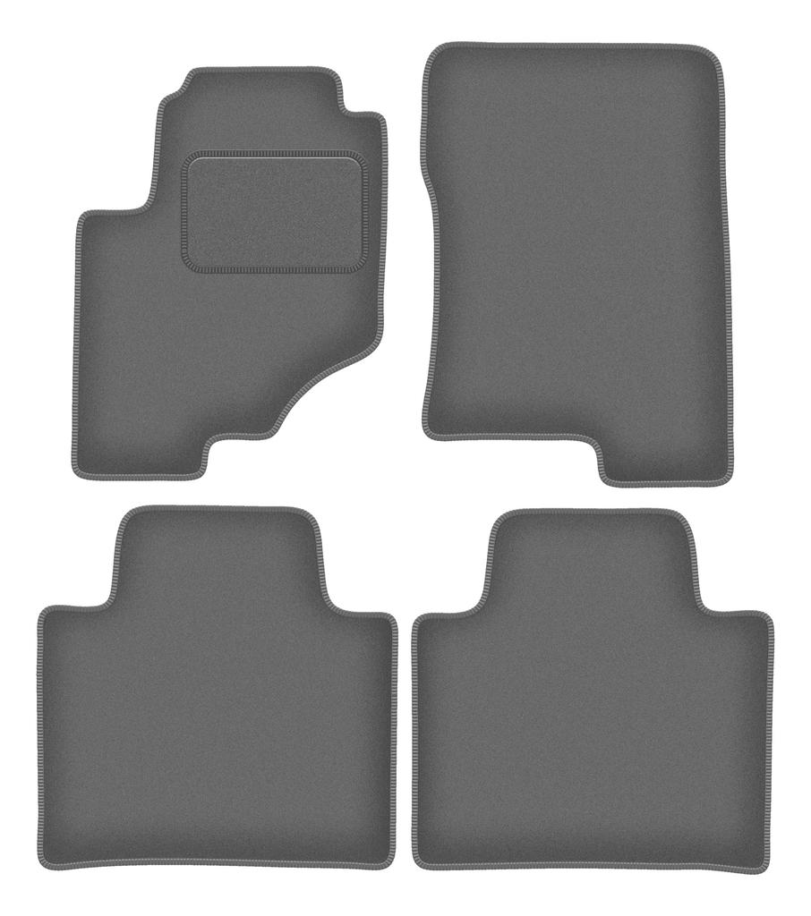 Veloursgraphit-Autofußmatten für: SsangYong Rexton II SUV (2017-)