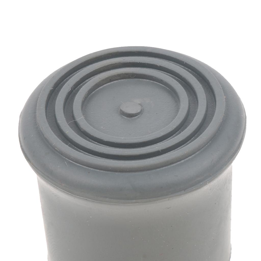4Pcs Anti- Crutch Walking Aid Foot for Canes Aids, Easy to Install - Gray, 22mm