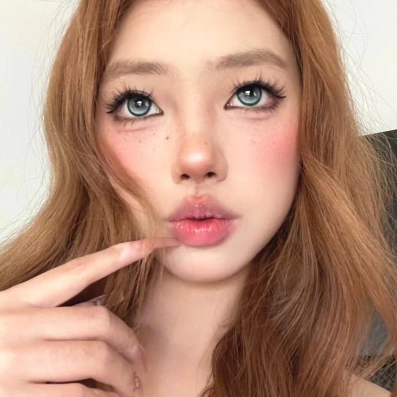 Mill Creek 2 sztuki/1 para zielone soczewki kontaktowe z klasą roczne jednorazowe kolorowe 14,5 MM wygodne naturalne miękkie soczewki Cosplay Halloween soczewki