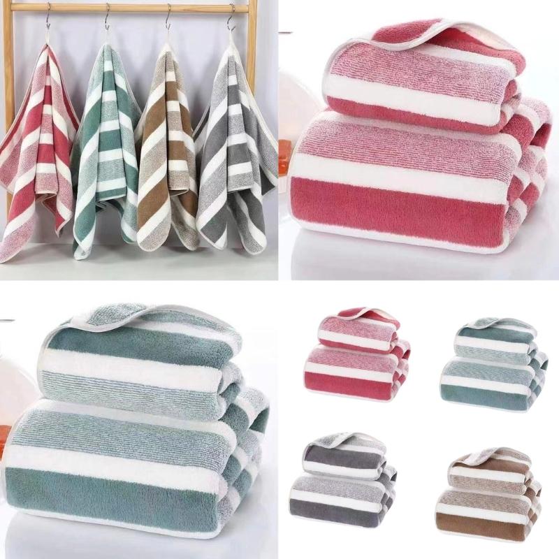 Large Corals Fleece Hand Towel Super Absorbent Thick Bath Towel Comfortable Beach Towel