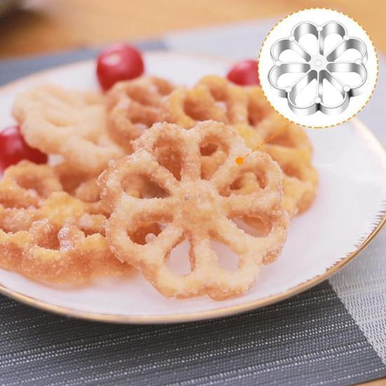 Set de forme pentru prăjit cu mâner lung, antiaderente, pentru morcov ras, creveți, chiftele, gofre, ștampilă de gătit, formă pentru presat fursecuri, oțel inoxidabil, bucătărie, copt