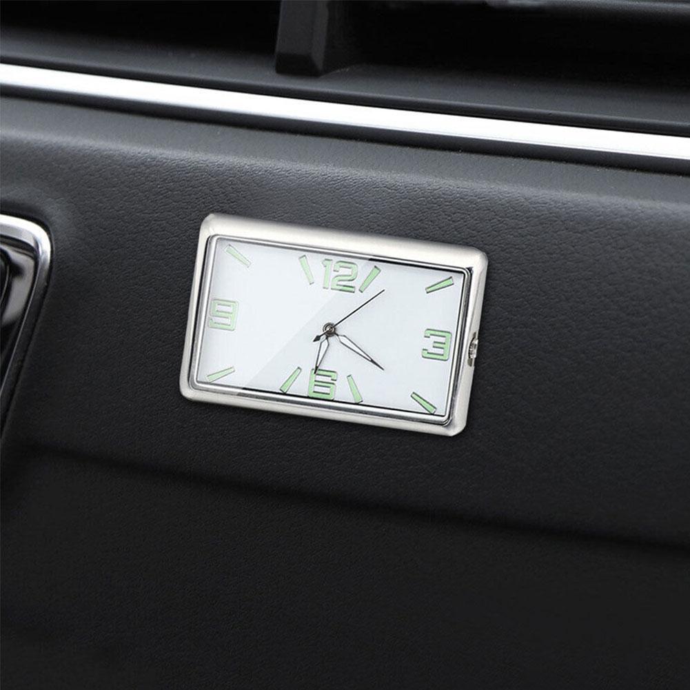 Car Clock Automobile Internal Stick-On Mini Digital Fashion Watch Auto Quartz Clock Watch Car Ornaments Accessories