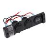 4 In 1 USB Cigarette Lighter Socket Panel LED Indication IP66 Waterproof Dual USB Socket Panel for