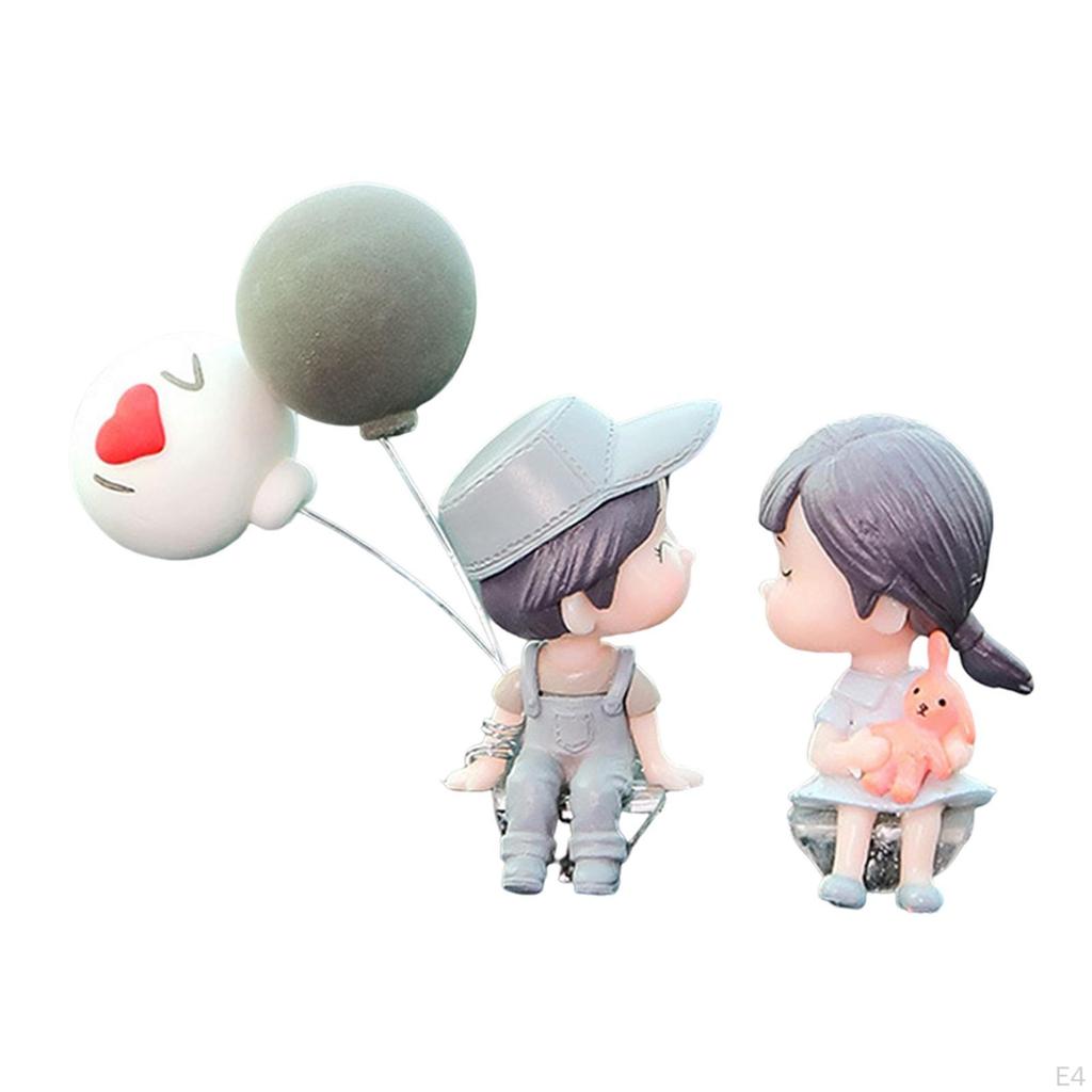 Auto-Armaturenbrett-Dekoration, Niedliche Mini-Lustige Multifunktionale Pärchen-Puppe Mode-Accessoires Dekoration