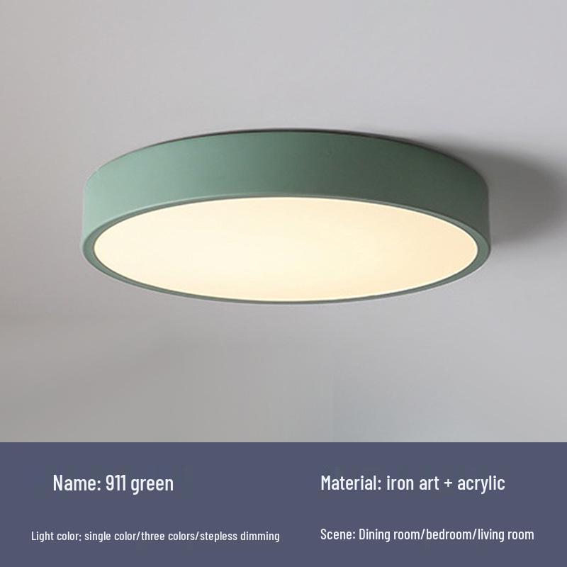 Full Spectrum Eye Protection Round Ceiling Lamp for Bedroom, Living Room, Corridor, or Balcony