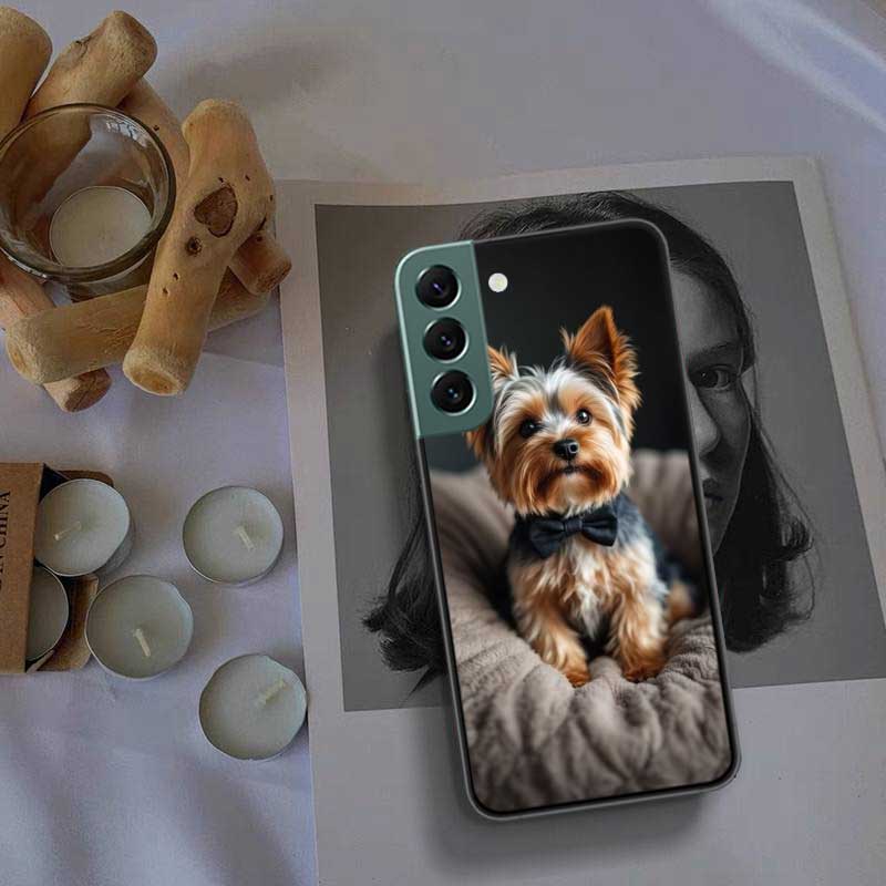 Yorkshire Terrier Dog Phone Case For Samsung Galaxy S22 S25 Ultra S21 S10 Plus S26 Edge S20 S23 S24 FE Cover Silicone Soft T