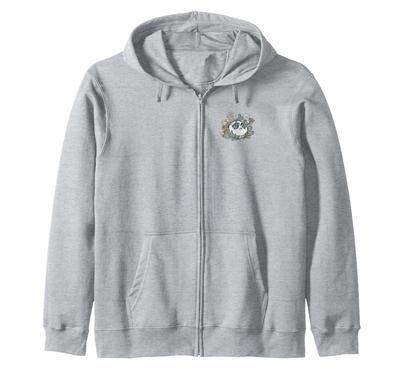 Disney The Nightmare Before Christmas Pocket Desert Skull Zip Hoodie