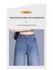 2026 Spring/Autumn High-Waisted Retro Blue Denim Casual Pants