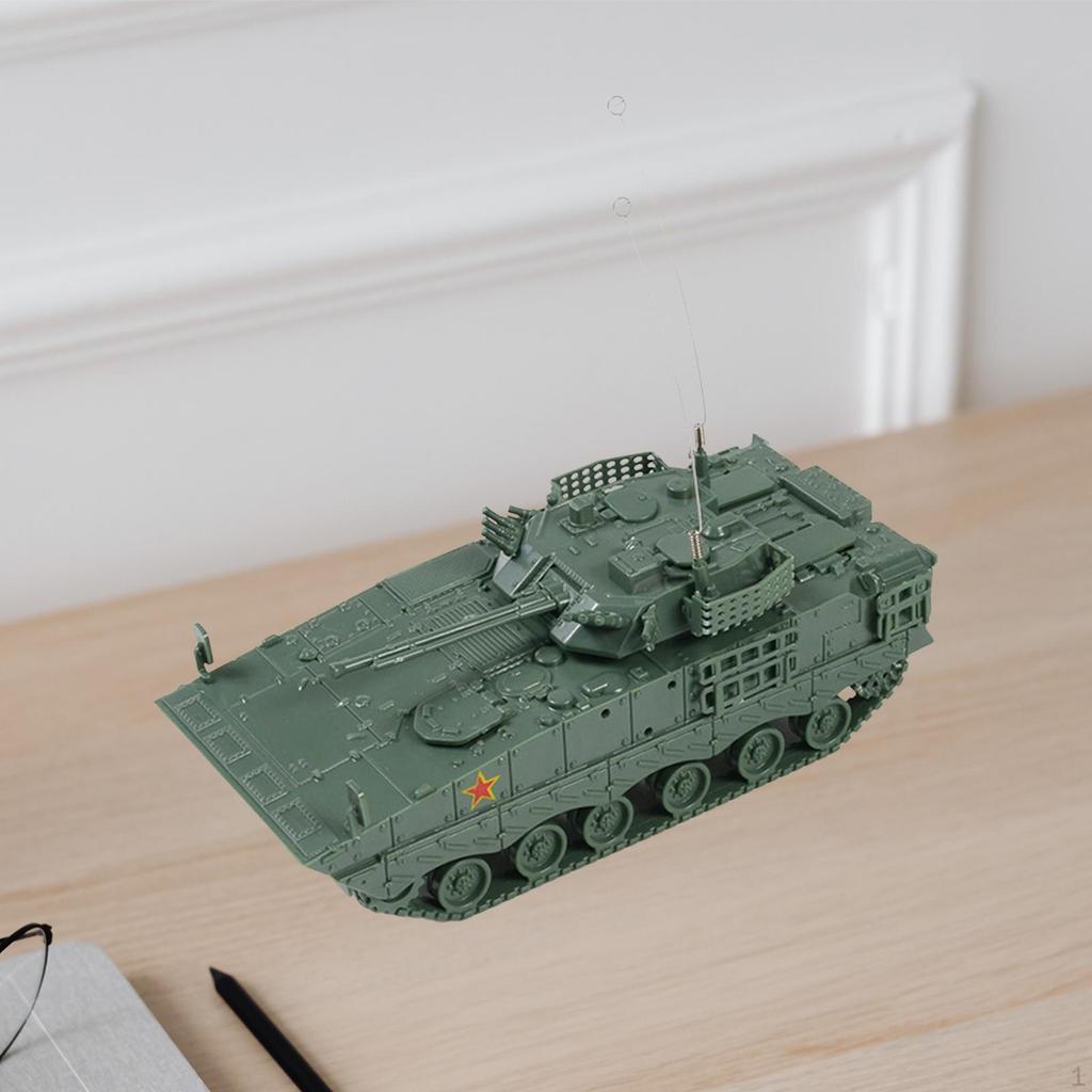 1/72 4D Tank Model Chariot Crafts Education Toy, Miniature Tracked Crawler for Adults