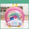 Kids Cartoon Donut Shell Backpack With Cartoon Rainbow Design For School Kids