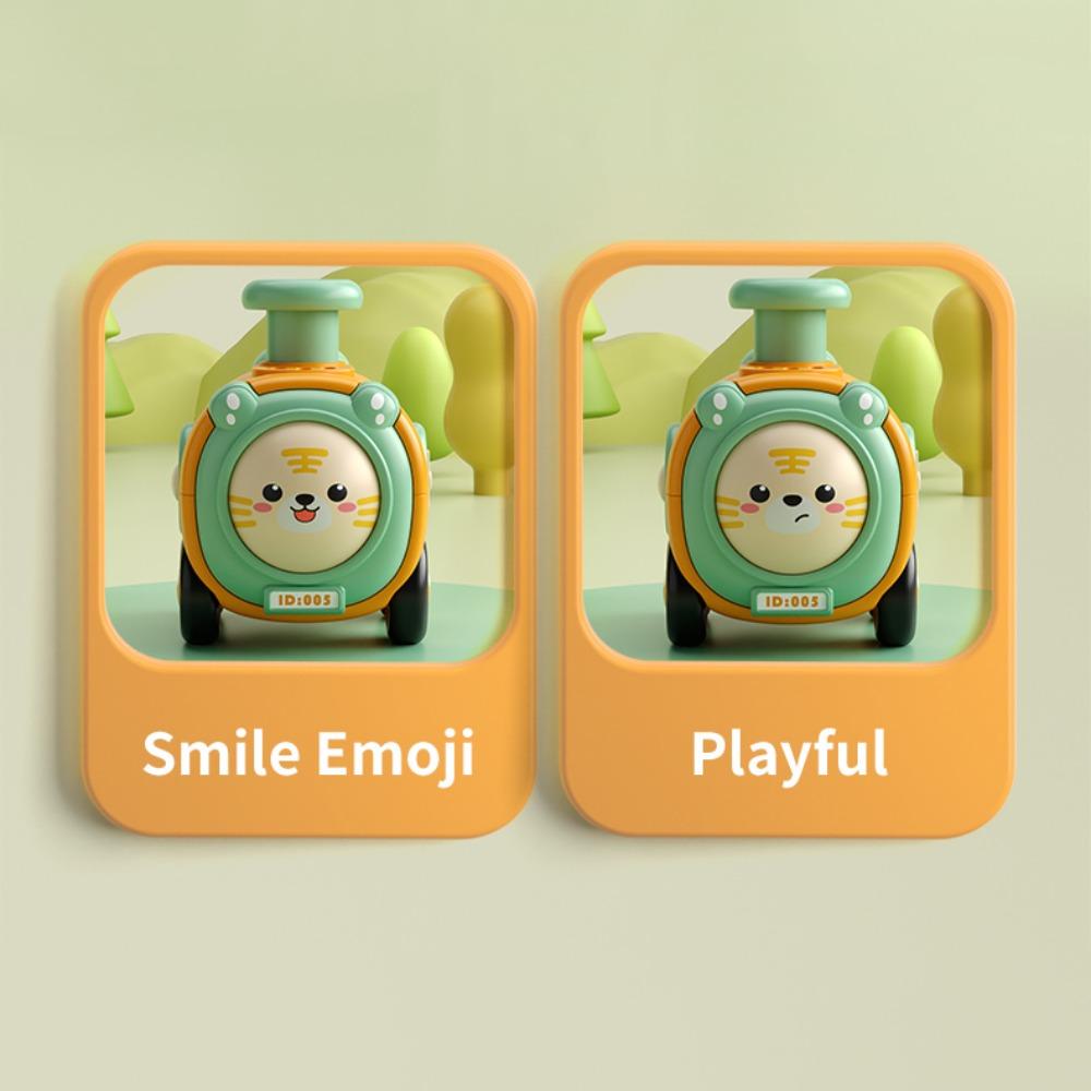 Cartoon Car Press To Change Face Whistle Train Crash Resistant Whistle Train Toy  3 Years Old +