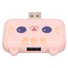 3 in 1 USB Hub Multifunction USB A to USB3.0 and 2 USB2.0 USB Port Expander for Mouse Keyboard Laptop PC Pink