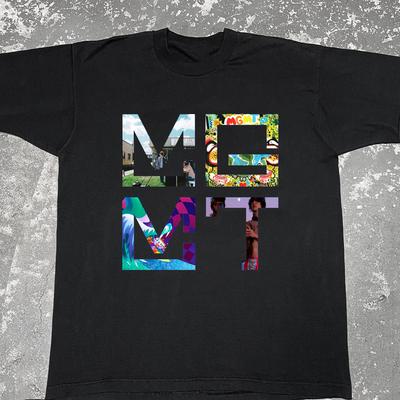 MGMT Albumy Koszulka z Krótkim Rękawem Czarna Unisex Wszystkie Rozmiary S Do 5XL