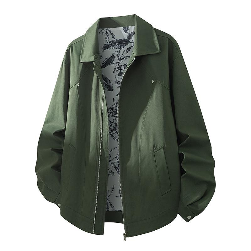 Men's Trendy Lapel Jacket: Spring & Autumn Plus Size Casual Outerwear