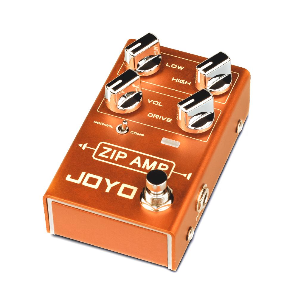 JOYO R-04 ZIP AMP Overdrive Pedal Rock Compression Tone with Gain COMP True Bypass Overdrive Effects Electric Guitar Pedal