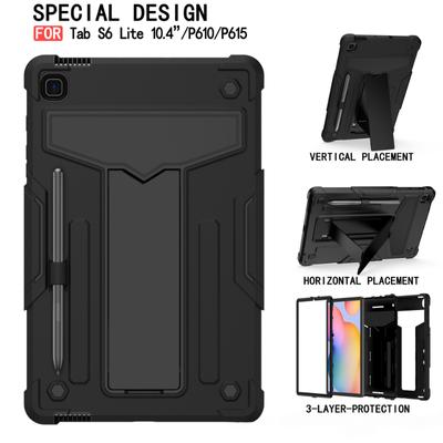 Fall Für Samsung Galaxy Tab S6 Lite 10,4 2022/2020 Tablet Abdeckung SM-P610 P613 P615 P619 w'S Stift Halter Stoßfest ständer Funda