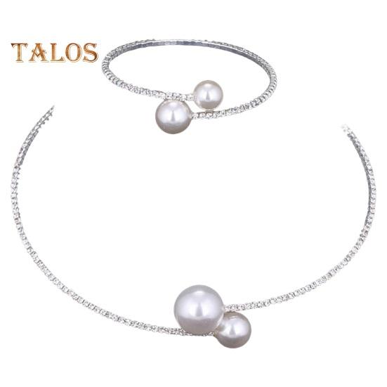 

1 комплект ожерелье серьги комплект ожерелье со стразами кисточки серьги выпускной свадьба вечеринка невесты симметричные висячие серьги официальные случаи комплект украшений на шею O