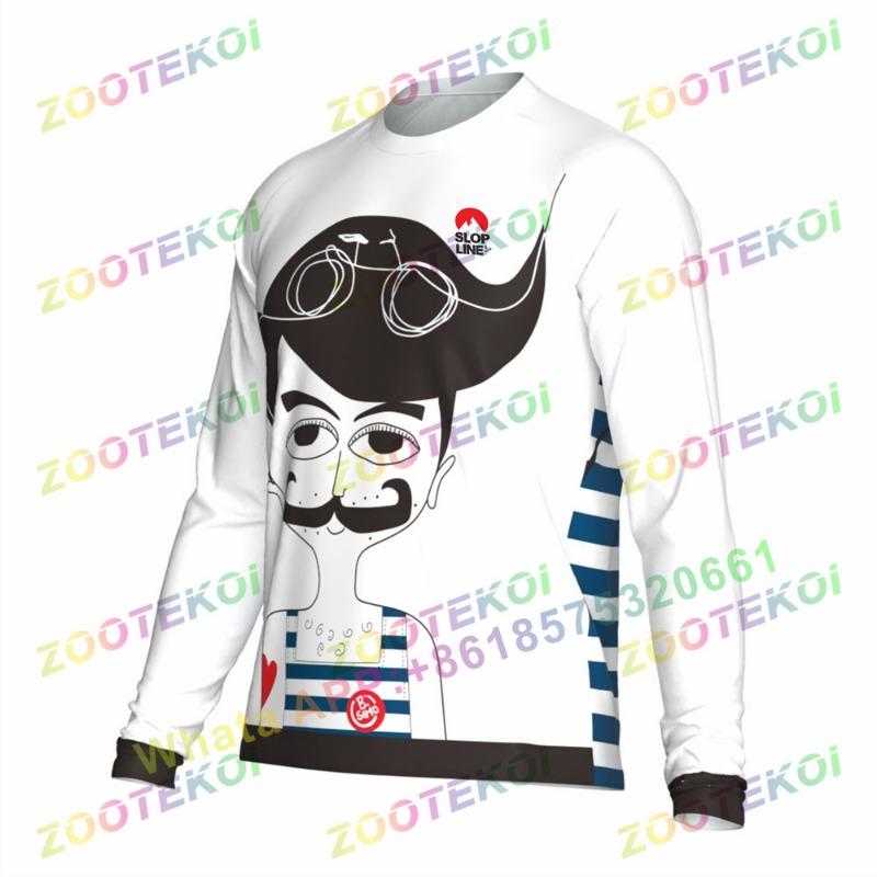 Slopline B. Simo Lange Mouwen T-shirt Motorbike Motocross Mx Dirt Bike Fietsen Dh Maillot Motorfiets Dirt Downhill Jersey