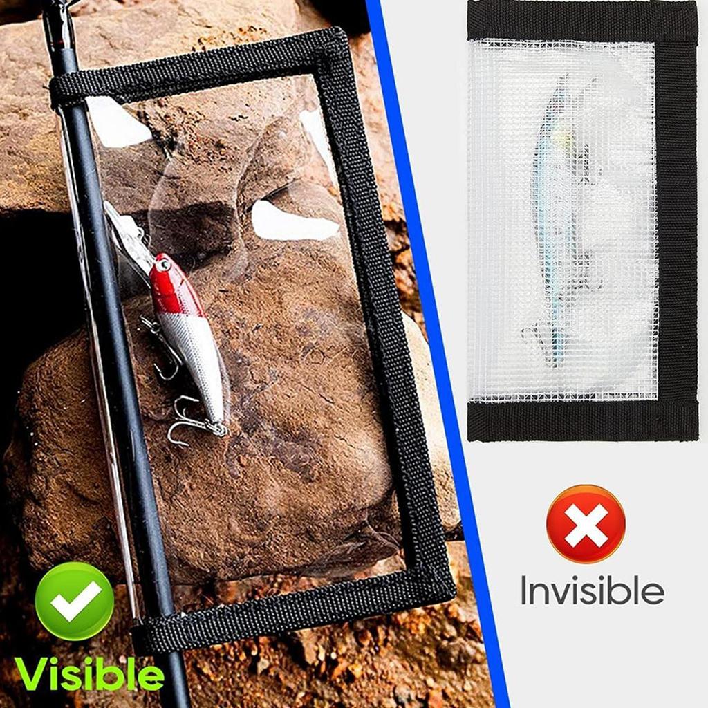 Transparent PVC Fishing Bait Cover,  Fishing Lure Storage Bag, Scratch-resistant Storage Bag for Fishing Gear Hooks Tackle