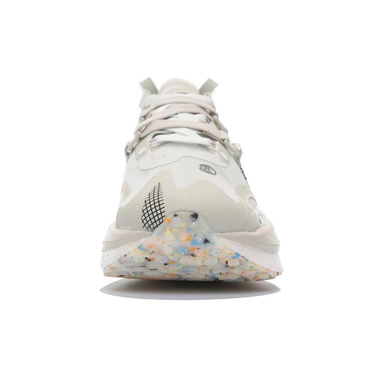 New LiNing Jueying CRC Casual Shoes Women's Low Top Frost White/Silver Fish Gray AZGS022-1
