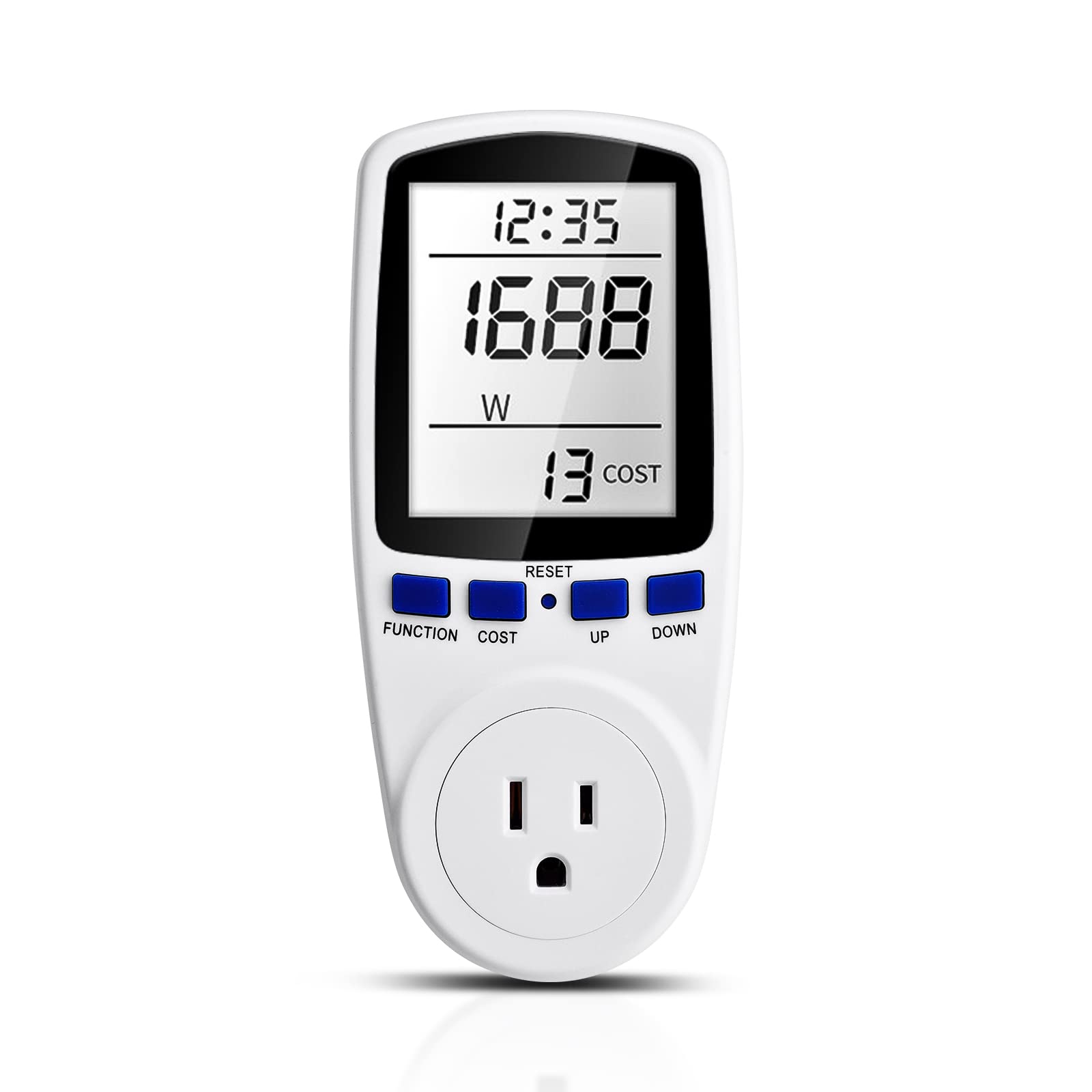 

DiyStudio Power Meter, Power Display, Electricity Meter, Tester, Power Detector, Watt Monitor, Detector for Electricity Usage and Billing, with Overlo