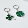 Four-leaf clover lucky keyring keychain key holder