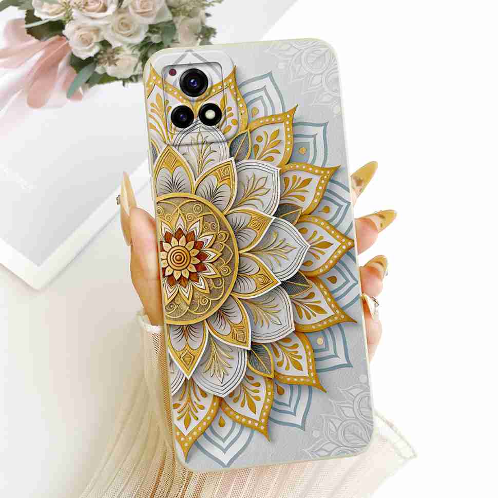 For vivo Y52s 5G V2057A Case Soft Silicone Back Cover For Vivo Y52S Y 52s 5G 6.58" Stylish Color Painting Phone Cases Bumper