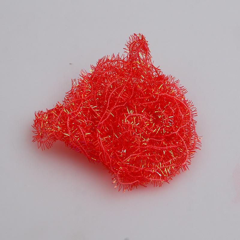 Chenilă cu sclipici față-verso pentru legarea muselor: Fir de Ninfa de Cristal Colorat