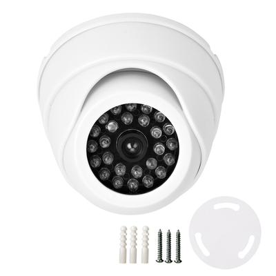Dome Simulation Camera Dummy Fake Security Monitor Camera with LED Light