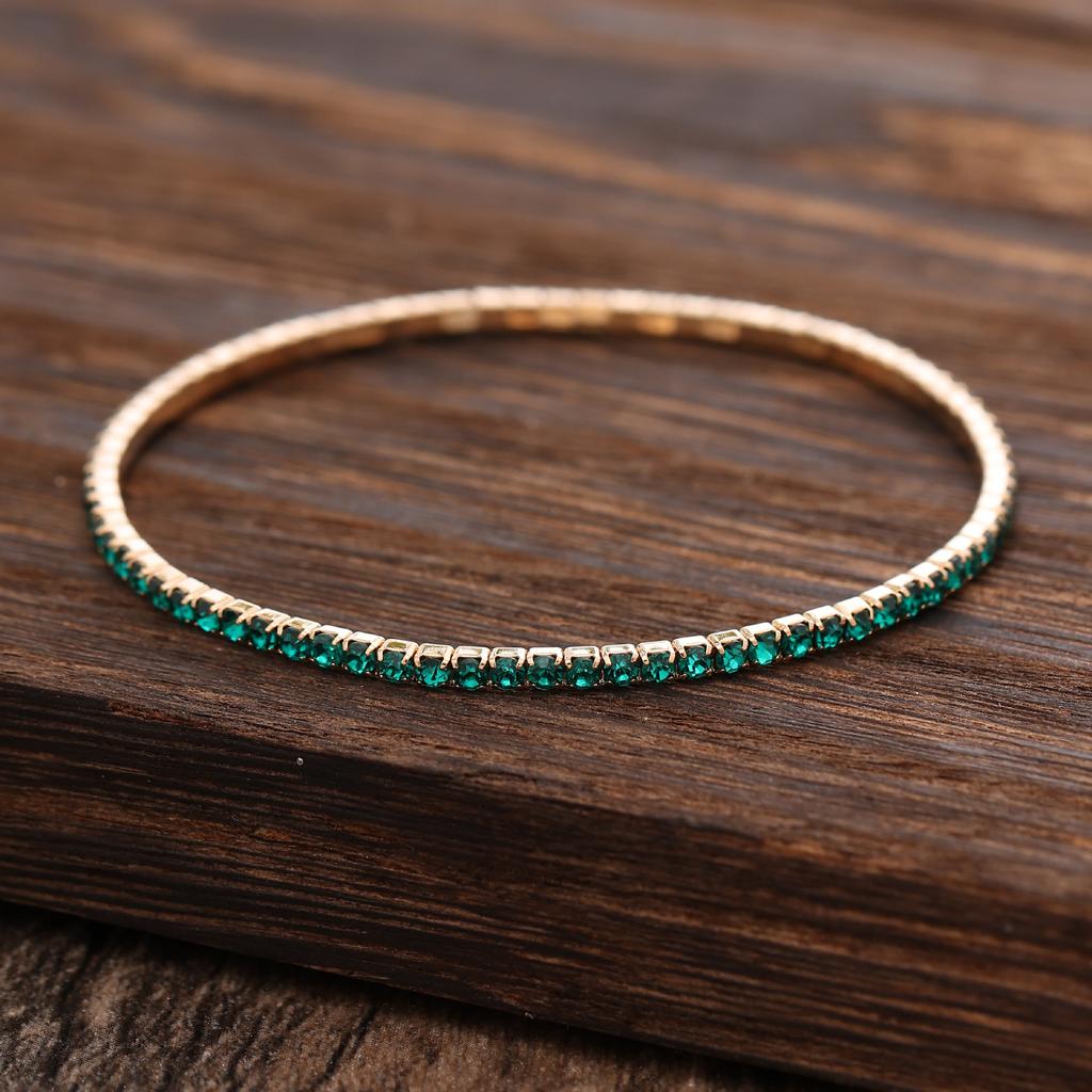 Color temperament high-grade colored diamond bracelet handmade fashion versatile multi-layer direct sales