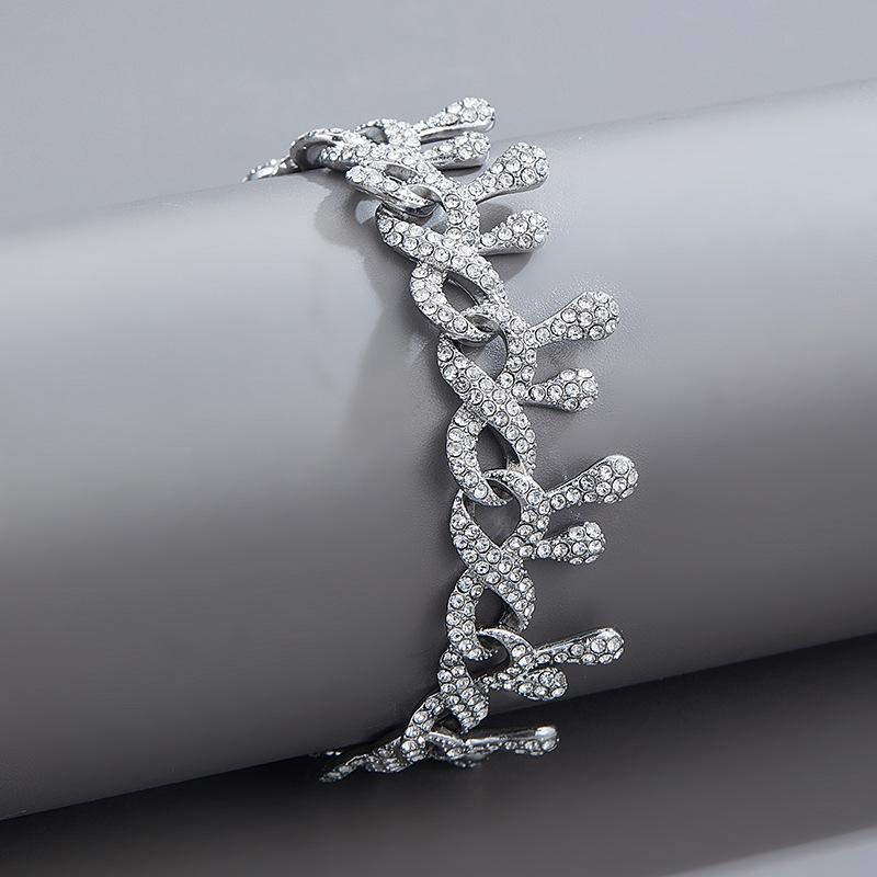 Hot Style Hip-Hop Rhinestone Water Drop Necklace - Trendy, Cool, and Unique Design