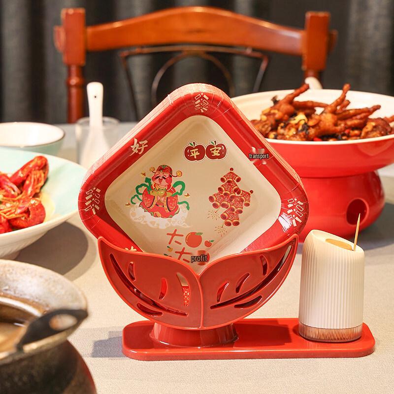 ZISIZ Chinese New Year Disposable Bone Plates